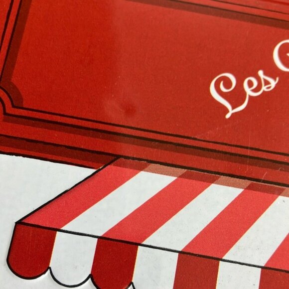 Set of 2 Paris France graphic themed French Biscuit metal Tins - Picture 8 of 13